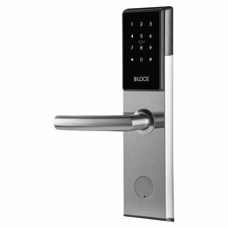 Fechadura Digital Grande Para Porta de Madeira - DL 1900 Cor Prata
