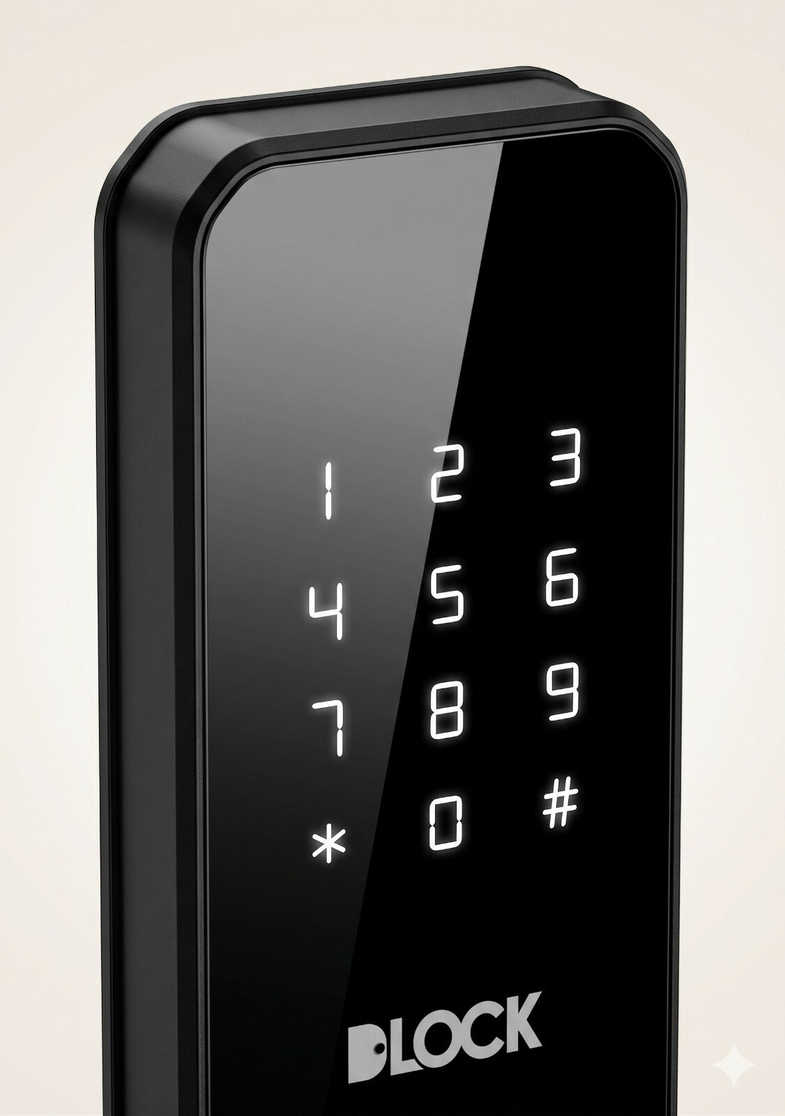 Fechadura Digital DLock DL 4800 Média Preta de Embutir