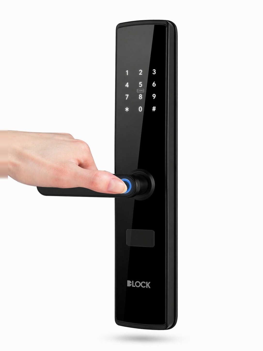 Fechadura Digital DLock DL 3700 Grande Preta de Embutir