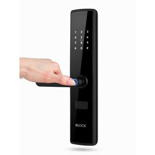 Fechadura Digital DLock DL 3700 Grande Preta de Embutir