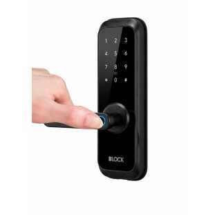 Fechadura Digital DLock DL 9000 Pequena Preta de Embutir