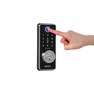 Fechadura Digital Pequena Com Segurança De Embutir DLock / Cor Preta - DL9300