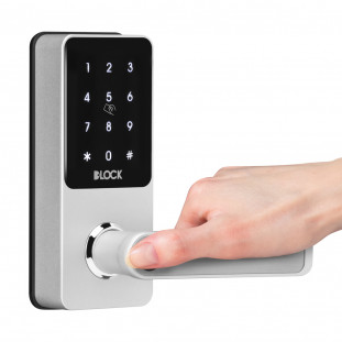 Fechadura Digital Pequena Com Segurança De Embutir DLock / Cor Prata - DL9000