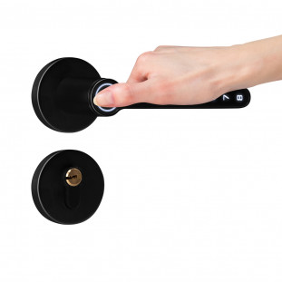 Fechadura Digital Mini Com Segurança De Embutir DLock / Cor Preta - DLM01