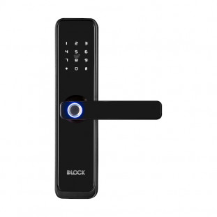 Fechadura Digital Média Com Segurança De Embutir DLock / Cor Preta  - DL4800