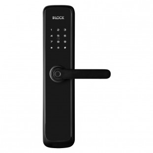 Fechadura Digital Grande Com Segurança De Embutir DLock / Cor Preta - DL9600