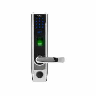 Fechadura Digital Média Com Segurança De Embutir Intelbras / Cor Prata - FR 500