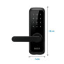 Medidas da fechadura digital DLock DL 2200
