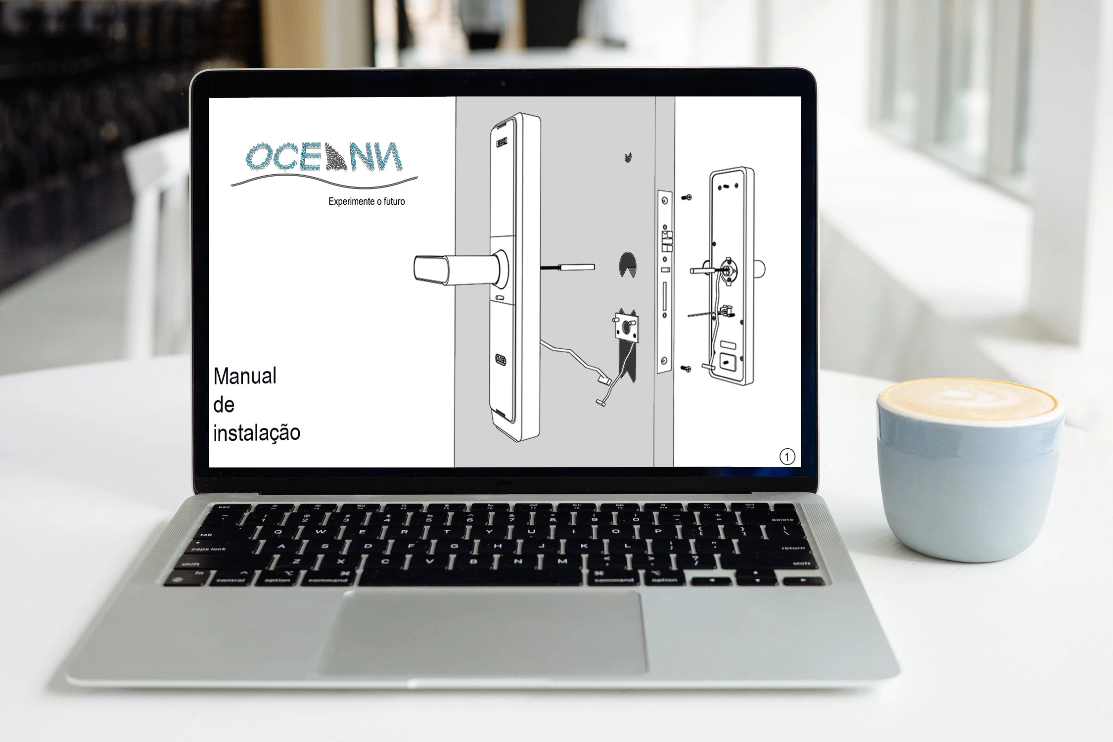 Fechadura Digital Mini Com Segurança De Embutir DLock / Cor Preta - DLM01