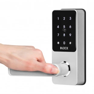 Fechadura Digital Pequena Com Segurança De Embutir DLock / Cor Prata - DL9000