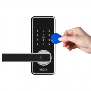 Fechadura Digital Pequena Com Segurança De Embutir DLock / Cor Preta - DL2200