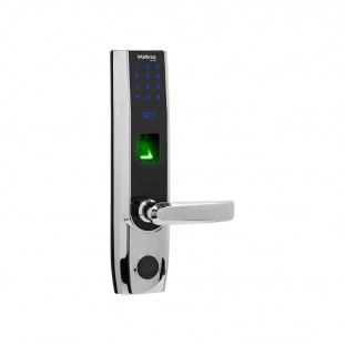 Fechadura Digital Média Com Segurança De Embutir Intelbras / Cor Prata - FR 500