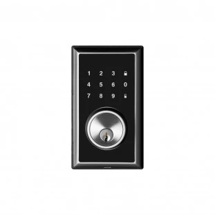 Fechadura Digital Pequena Para Porta de Madeira DLock / Cor Preta  - DL 1200