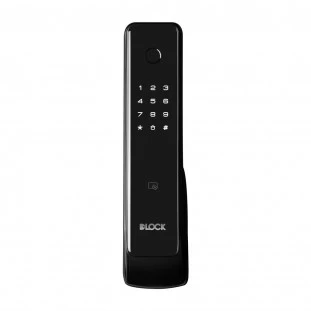 Fechadura Digital Média Para Porta de Madeira DLock / Cor Preta - DL 9800