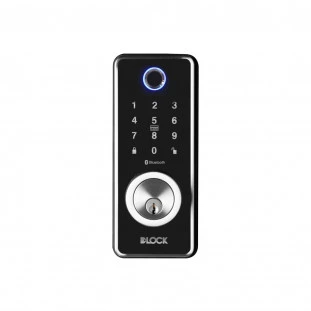 Fechadura Digital Pequena Com Segurança De Embutir DLock / Cor Preta - DL9300