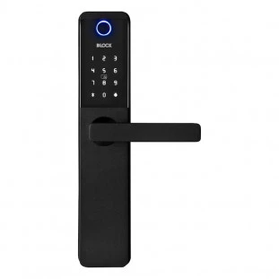 Fechadura Digital Grande Com Segurança De Embutir DLock / Cor Preta - DL3600