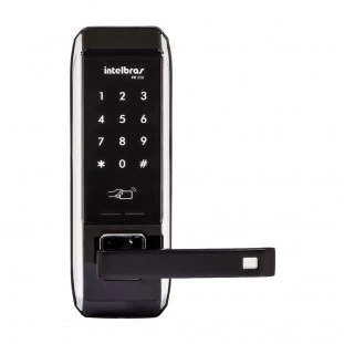  Fechadura Digital Pequena Com Segurança De Embutir Intelbras / Cor Preta - FR 320