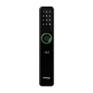 Fechadura Digital Média Com Segurança De Embutir Intelbras / Cor Preta - FR 701 